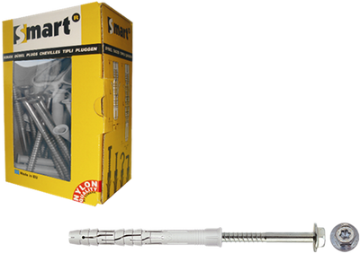 Pgb-europe smart | raamplug +zeskantschroef ø 10x200 nzn | 25 st sm0rpfn01100200e