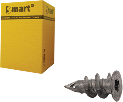 Pgb-europe smart | zelfb. gipskartonplug smart ø 15x29 zamak | 100 st sm0gkp0000013