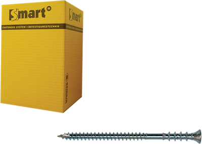 Pgb-europe smart | zelfb. regelschroef smart vzk 6x70 zn | 100 st sm0asf0010600703