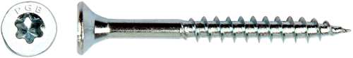 Pgb-europe pgb-fasteners spaanplaatschroef vzk-t deeldraad snijpunt verzonken kop ø5,0x70 zn tx25 | 200 st | pgwvtg001005000702