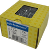 Pgb-europe pgb-fasteners universele spaanplaatschroef vk-t voldraad verzonken kop ø4,0x40 zn tx20 | 200 st | pgwvtv001004000403