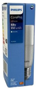 Philips led buislamp t38 e27 9,5-68w 3000k mat - led3250 - afbeelding 2