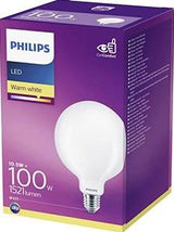Philips led globe g120 e27 10,5-100w 2700k filament mat - led3828 - afbeelding 2
