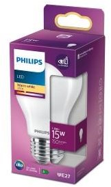 Philips led gls e27 1,5-15w 2700k filament mat blister - 5102492