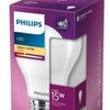 Philips led lamp - standaard lampvorm met e27 fitting - warmwit licht: 2700k - 15w - mat glas
