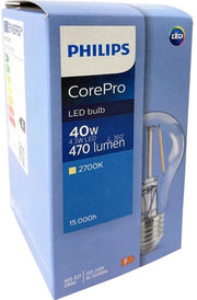 Philips led gls e27 4,3-40w 2700k filament helder - led3775 - afbeelding 2