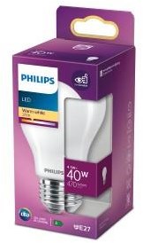 Philips led gls e27 4,5-40w 2700k filament mat blister - 5102512