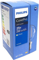 Philips led kogel e14 2-25w 2700k filament helder - led3727 - afbeelding 2