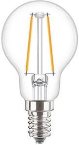 Philips led kogel e14 2-25w 2700k filament helder - led3727 - afbeelding 1