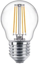 Philips led kogel e27 4,3-40w 2700k filament helder - led3749 - afbeelding 1