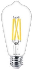 Philips led st64 e27 5,9-60w filament helder dimtone - led3804 - afbeelding 1