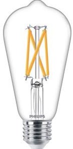Philips led st64 e27 5,9-60w filament helder warmglow blister - 5102586 - afbeelding 2