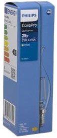 Philips led tipkaars e14 2-25w 2700k filament helder - led3723 - afbeelding 2