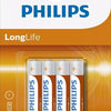 Philips r03 longlife aaa batterij 4 stuks