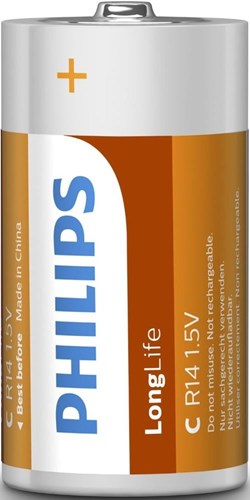 Philips longlife engelse staaf r14 bl.a2 3111010