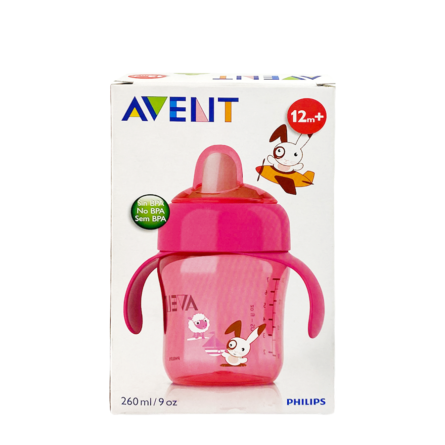 Philips tuitbeker avent roze 260ml