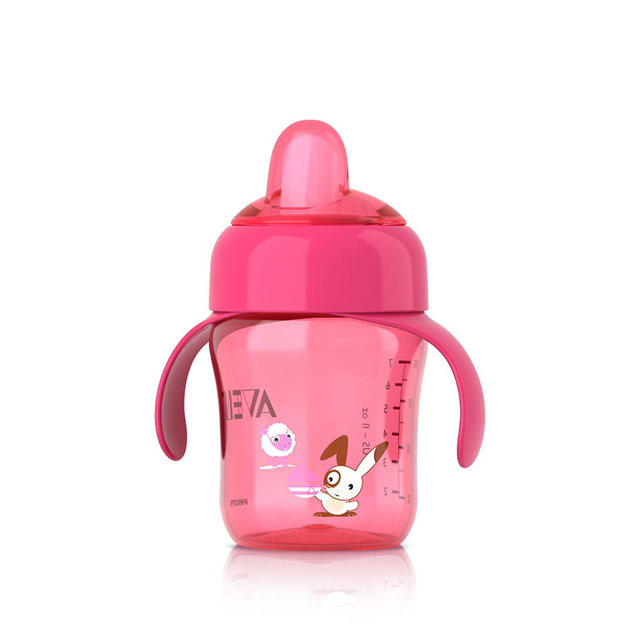 Philips tuitbeker avent roze 260ml