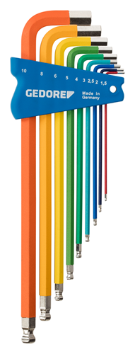 Gedore h 42 ckel-09 | stiftsleutelset multicolor | 9 delig | - 3297470
