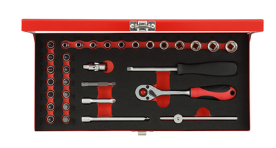 Gedore red | r49004033 | dopsleutelset | 1 4” | 4-13 mm | 32-delig - r49004033