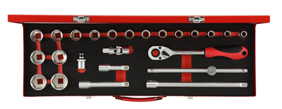 Gedore red | r69004024 | dopsleutelset | 1 2” | 10-32 mm | 24-delig - r69004024