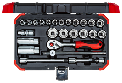 Gedore red | r59003026 | dopsleutelset | 3 8” | 6-24 mm | 26-delig - r59003026
