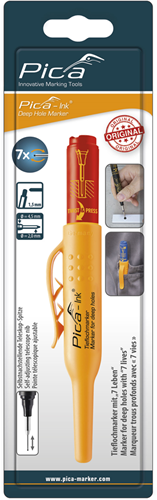 Pica 150 40 markeerstift voor diepe gaten | rood | blister - pi15040sb