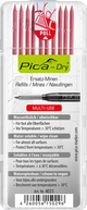 Pica vullingen-set | 10x rood | vochtig afneembaar 10 stiften set | 1 stuk - 4031 - 4031
