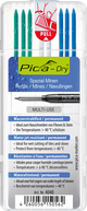 Pica vullingenset | 3x blauw, 2x wit, 3x groen | waterbestendig | dry 4040 | 8 stiften set | 1 stuk - 4040 - 4040a