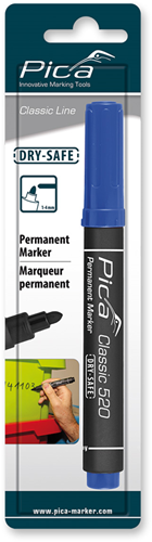 Pica 520 41 permanent marker | 1-4mm | rond | blauw | blister - pi52041sb