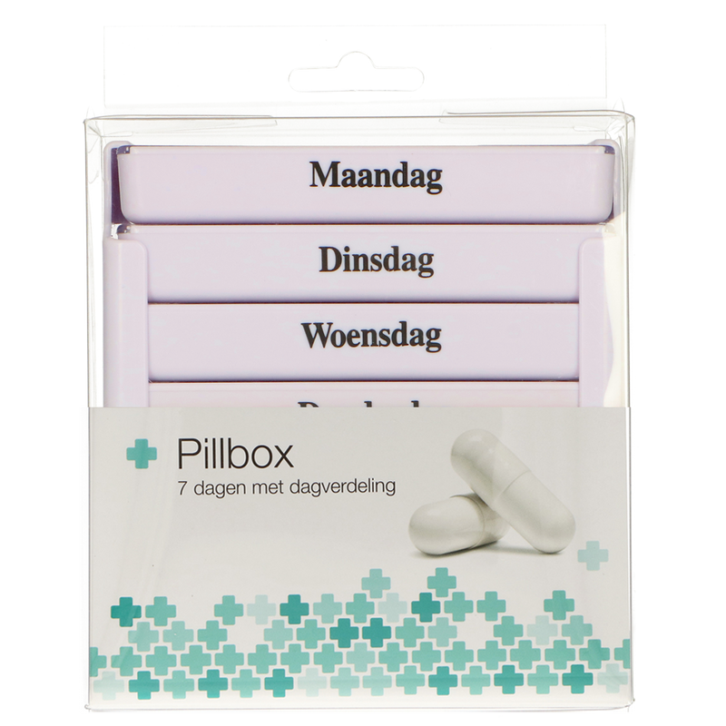 Jvdl pillendoos week 4 vakken per dag wit