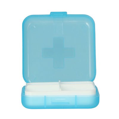 Jvdl pillendoos plus 4 vakken blauw