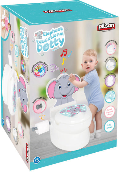 Pilsan Elephant Educatief Plaspotje Wit Grijs