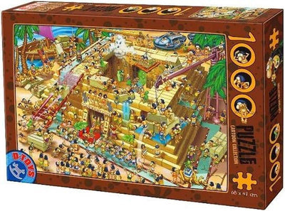 d-toys puzzel cartoon van egyptische piramide 1000 stukjes