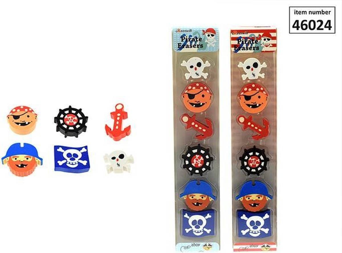 Van der doelen piratengummen 6 stuks