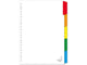 Kangaro tabblad a4 blanco karton 190 grams wit 23-gaats 5-delig