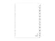 Kangaro tabblad a4 letters karton 190 grams wit 23-gaats 12-delig maanden