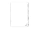 Kangaro tabblad a4 letters 190 grams wit 23-gaats 20-delig a-z karton