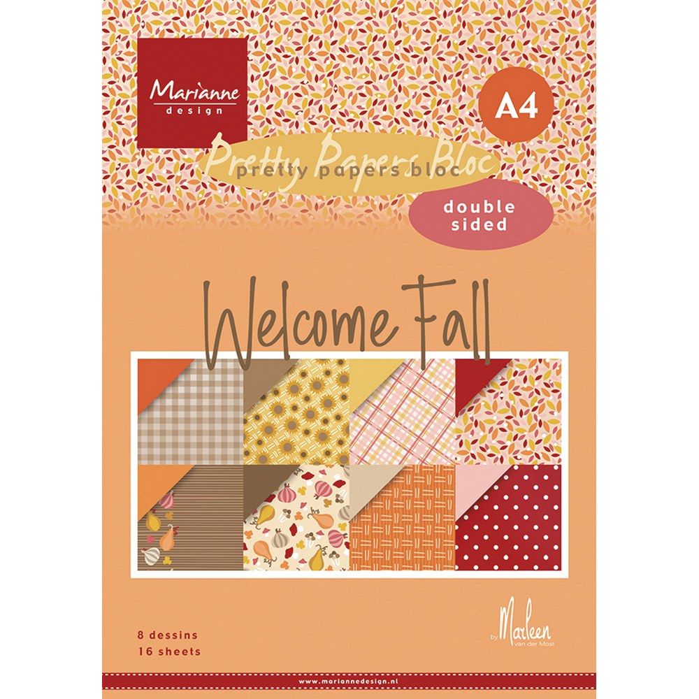 Marianne design • paper pad welcome fall by marleen