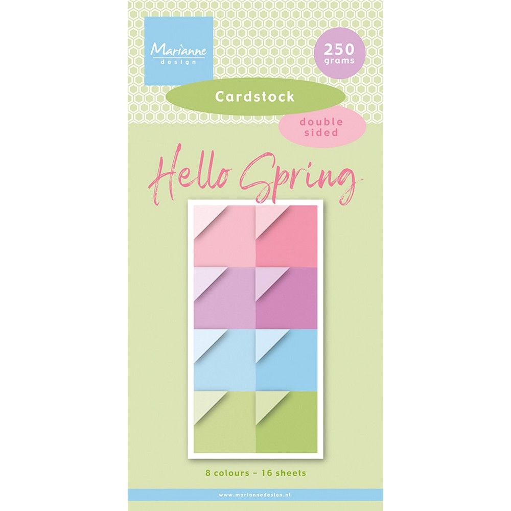 Marianne design • paper pad cardstock hello spring