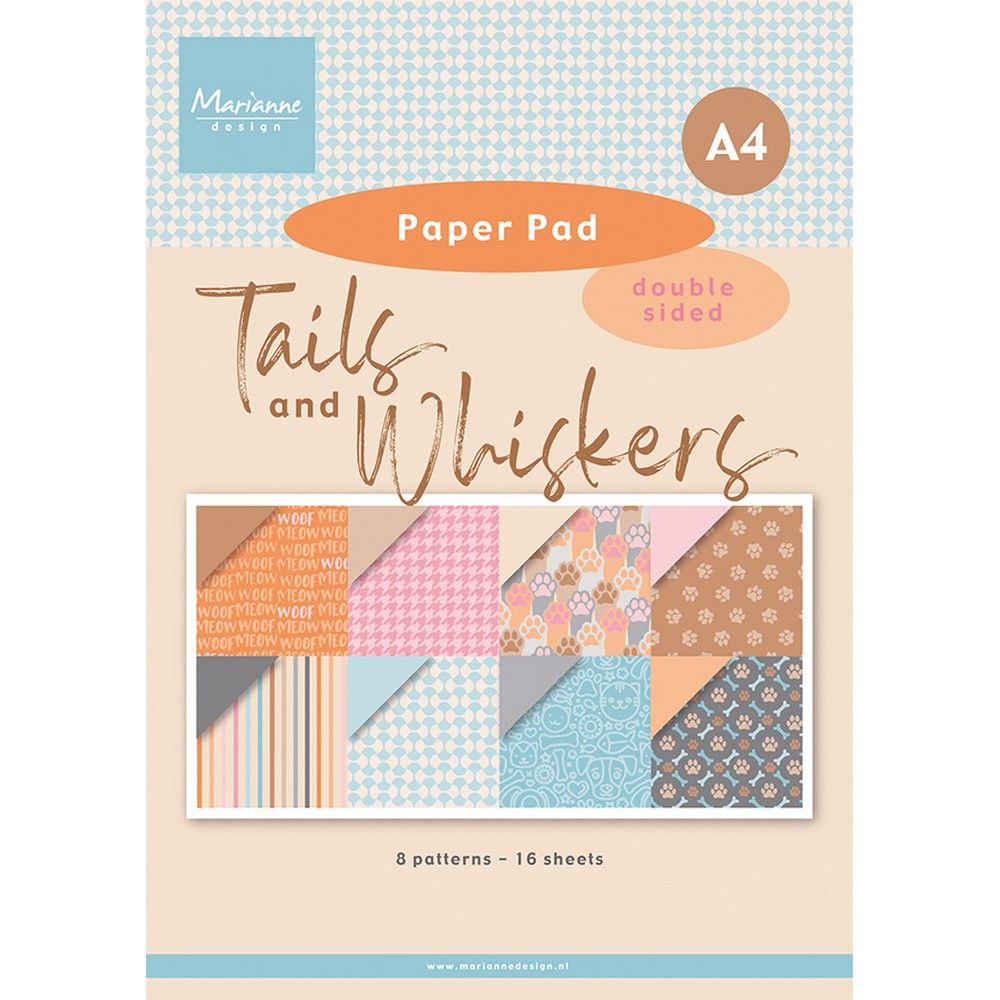 Marianne design • paper pad a4 tails whiskers
