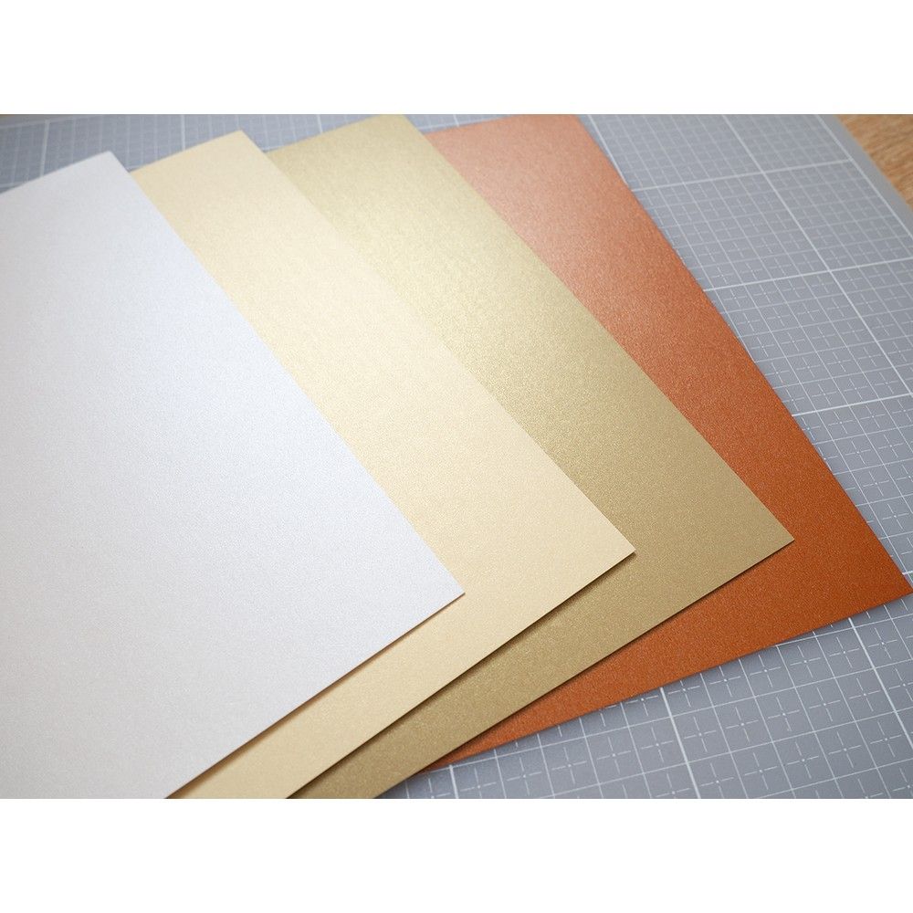 Marianne design • paper pad a5 shimmer earth tones