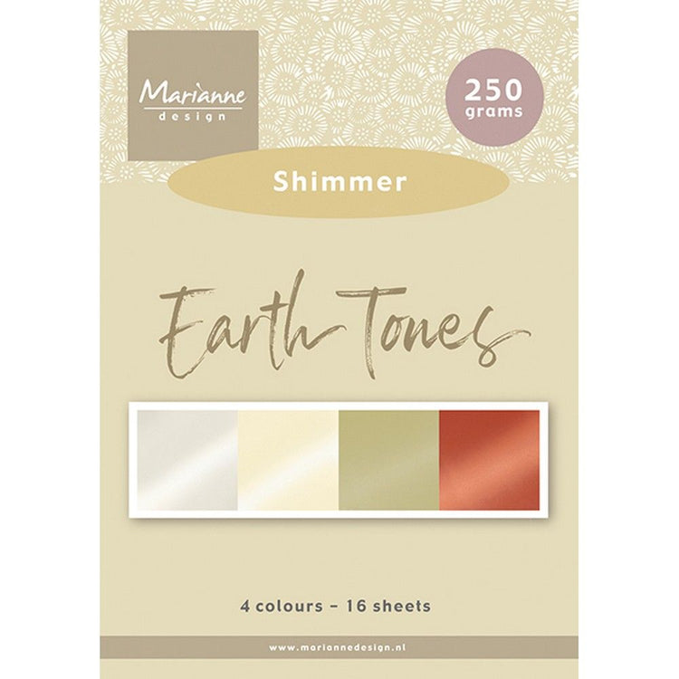 Marianne design • paper pad a5 shimmer earth tones
