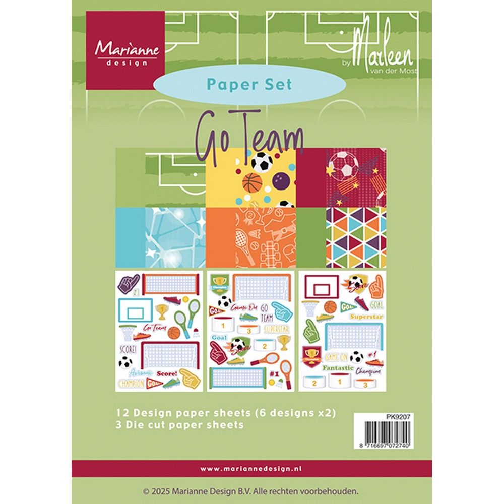 Marianne design • paper set go team by marleen