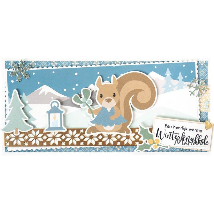 Marianne design • cardstock cozy winter