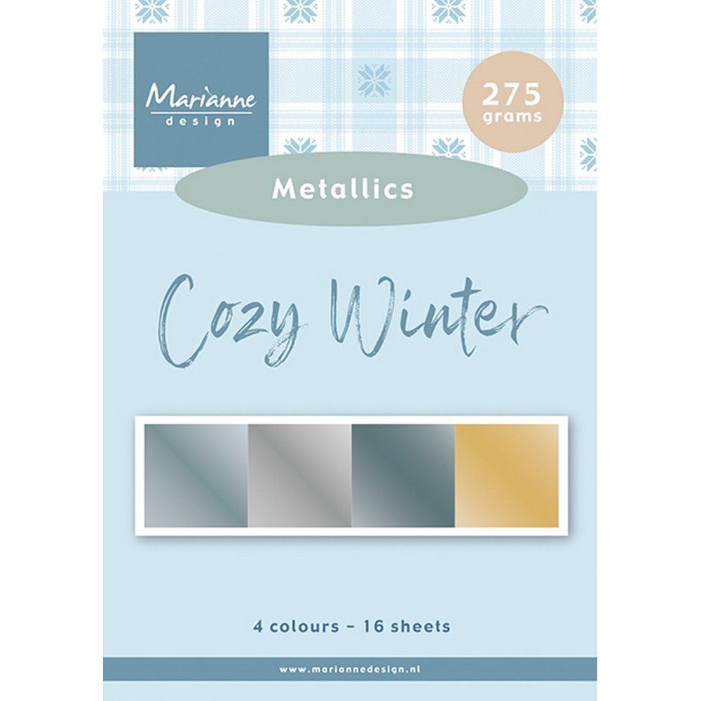 Marianne design • cardstock cozy winter metallics