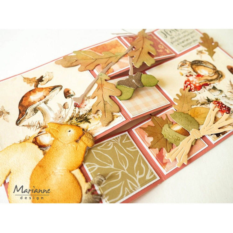 Marianne design • paper pad autumn leaves a4
