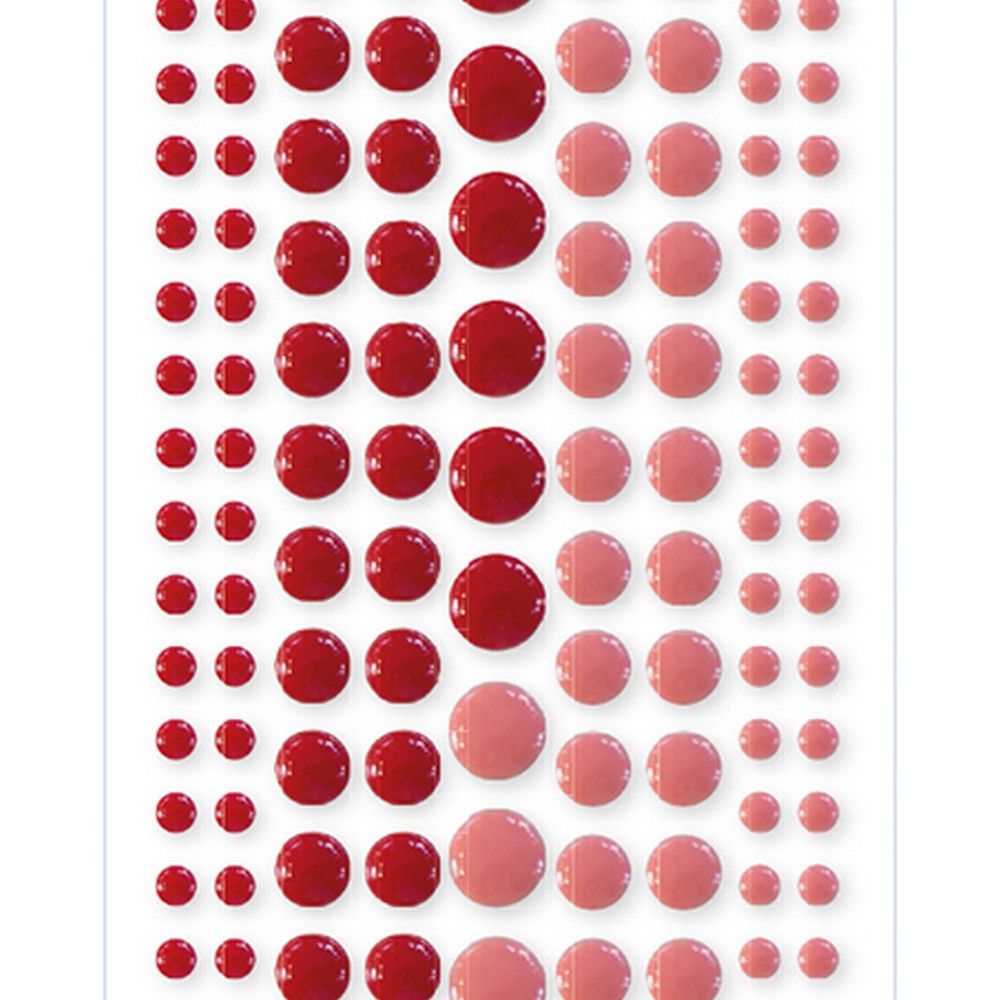 Marianne design • decorations enamel dots - duotone red