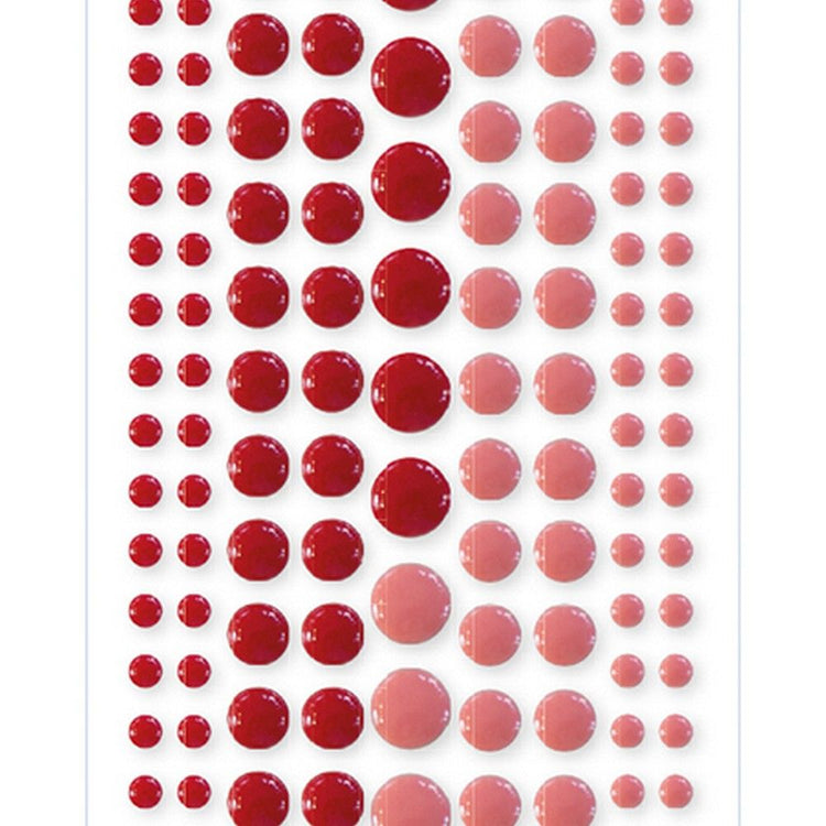 Marianne design • decorations enamel dots - duotone red