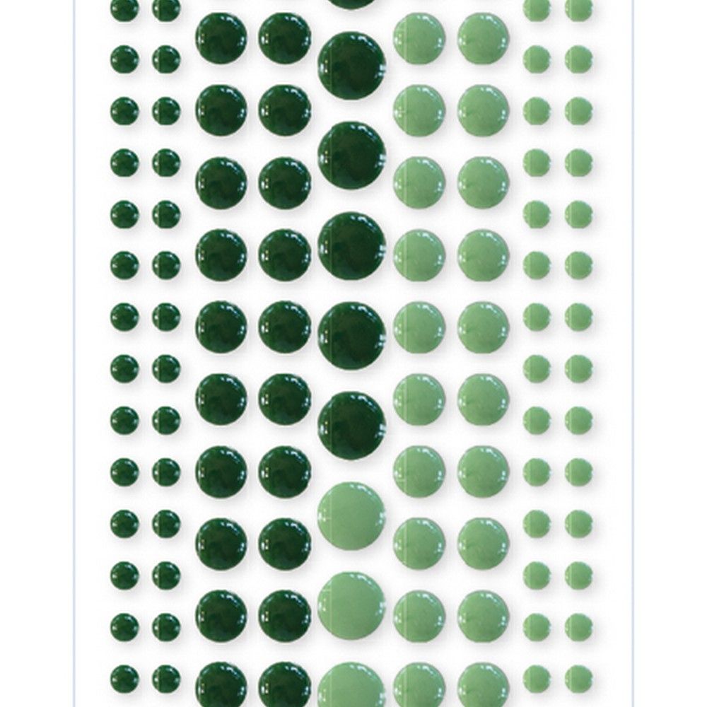 Marianne design • decorations enamel dots - duotone green