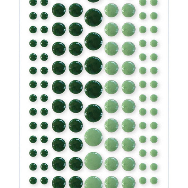 Marianne design • decorations enamel dots - duotone green